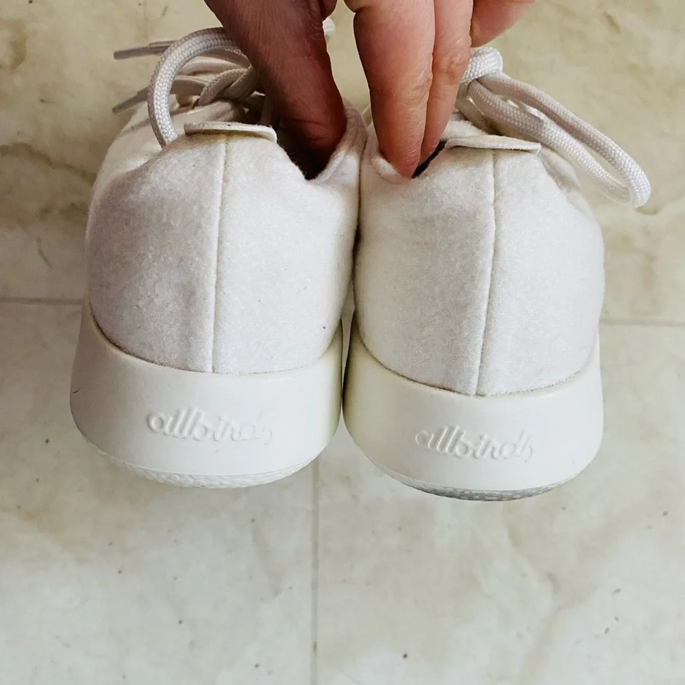 $110 allbirds Wool Runner Comfort Light Weight Sneakers Natural White size 7